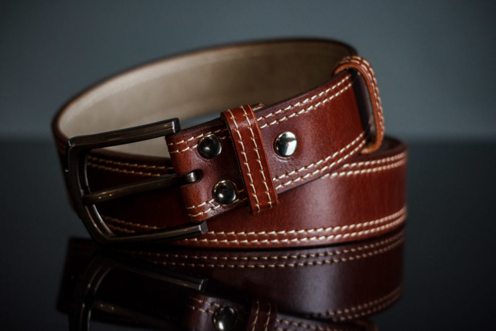 Black Buffalo Leather Belt – Luxury Casual Belt