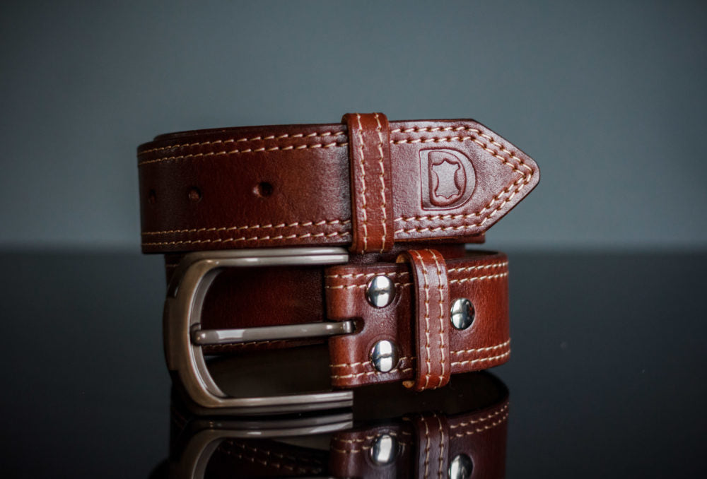 Black Buffalo Leather Belt – Luxury Casual Belt