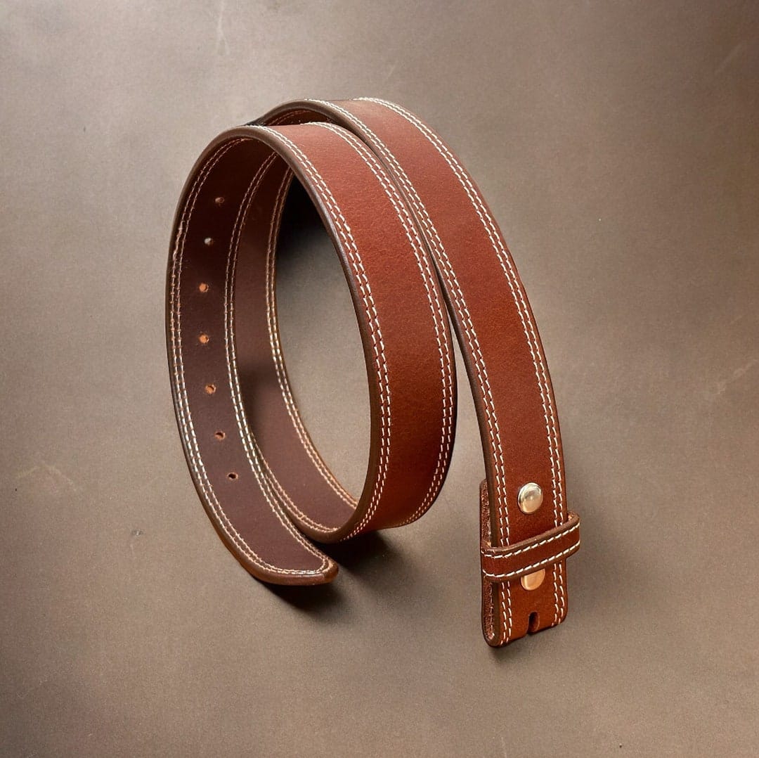 Black Buffalo Leather Belt – Luxury Casual Belt