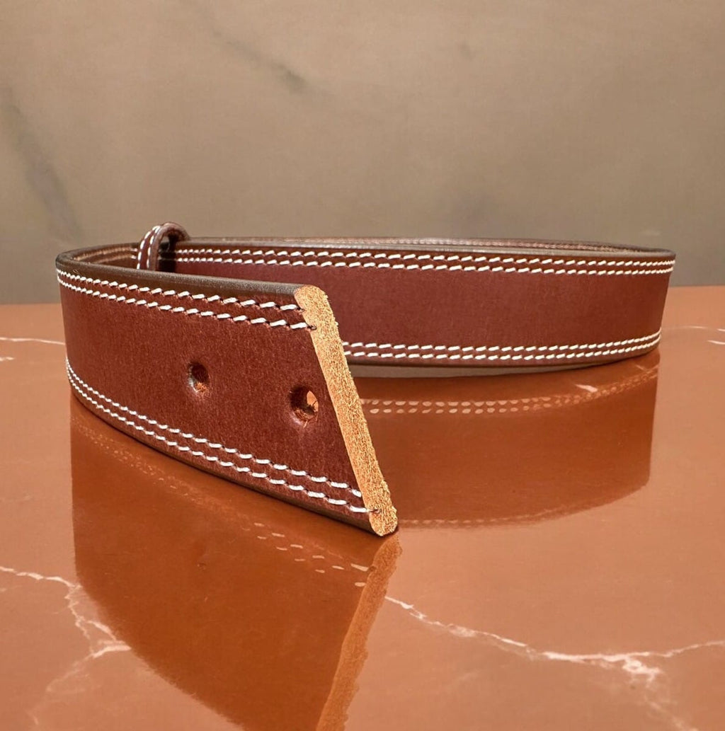 Black Buffalo Leather Belt – Luxury Casual Belt