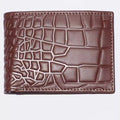 Geniune Leather Wallet in Crocodile Pattern With Soft Velvet Interior